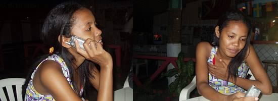 The things we do for love: a girl just ditched her friends on the phone