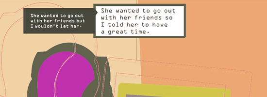 She wanted to go out with her friends so I told her to have a  great time. Poster from Choose Respect campaign by CDC.